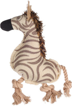 Flamingo f-522370 - Jouet Zèbre avec corde