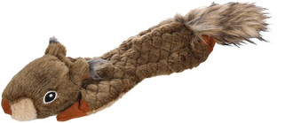 Flamingo f-522518 - Plush Squirrel Toy with Squeaker and Crinkle Sounds