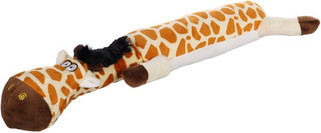 Flamingo f-522508 - Soft Squeaky Giraffe Dog Toy for Playtime Fun