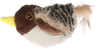 Flamingo f-561435 - Zinga Bird Catnip Plush Toy with Feathers