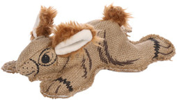 Flamingo f-522753 - Durable Jute Bunny Dog Toy with Squeaker Fun