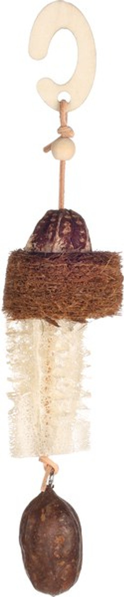 Flamingo f-210403 - Natural Coconut Fiber Pet Chew Toy with Hook