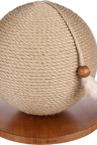 Flamingo f-561472 - Deluxe Pine Wood Cat Scratching Post with Jute Rope
