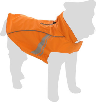 Flamingo f-523177 - Manteau de Pluie Sécurisé pour Chiens Pomi Orange