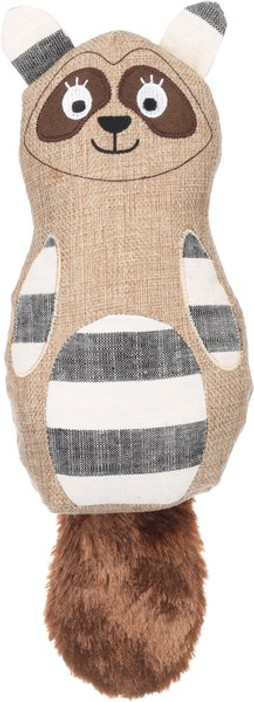 Flamingo f-523566 - Crinkle Canvas Raccoon Dog Toy for Endless Fun
