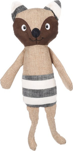 Flamingo f-523569 - Soft Canvas Fox Toy for Quiet Dog Play