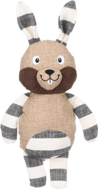 Flamingo f-523568 - Soft Canvas Beige Bunny Dog Toy