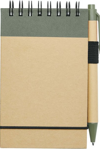Zuse A7 recycled jotter notepad with pen - EgotierPro 106269