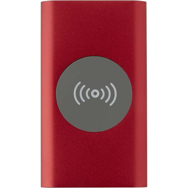 Juice 4000 mAh Type-C recycled aluminium wireless power bank - EgotierPro 124384