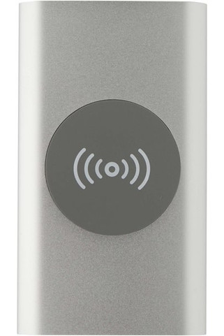 Juice 4000 mAh Type-C recycled aluminium wireless power bank - EgotierPro 124384