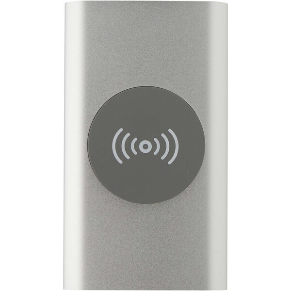 Juice 4000 mAh Type-C recycled aluminium wireless power bank - EgotierPro 124384