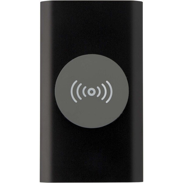 Juice 4000 mAh Type-C recycled aluminium wireless power bank - EgotierPro 124384