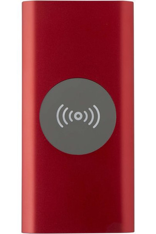 Juice 8000 mAh Type-C recycled aluminium wireless power bank - EgotierPro 124385