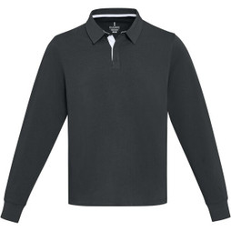 Elevate 38237 - Clyde unisex GOTS organic rugby polo sweatshirt
