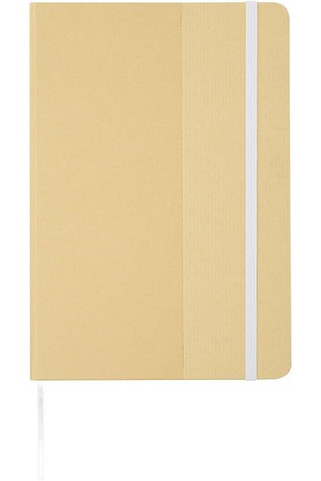 Nelida A5 recycled cardboard hard cover notebook - EgotierPro 107903