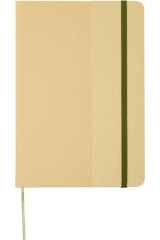 Nelida A5 recycled cardboard hard cover notebook - EgotierPro 107903