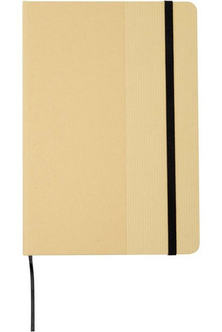 Nelida A5 recycled cardboard hard cover notebook - EgotierPro 107903