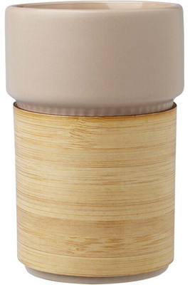 Fika 340 ml tumbler with bamboo sleeve - EgotierPro 100809