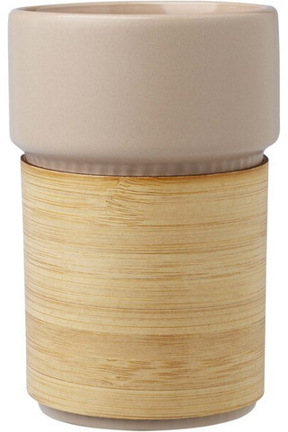 Fika 340 ml tumbler with bamboo sleeve - EgotierPro 100809