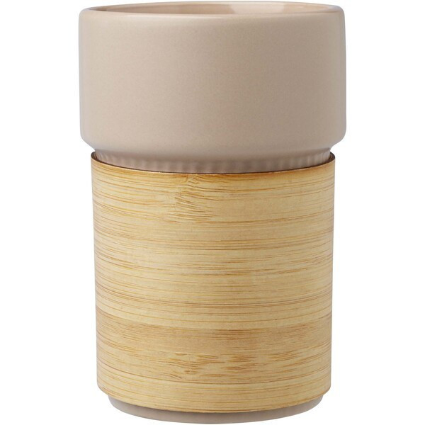 Fika 340 ml tumbler with bamboo sleeve - EgotierPro 100809