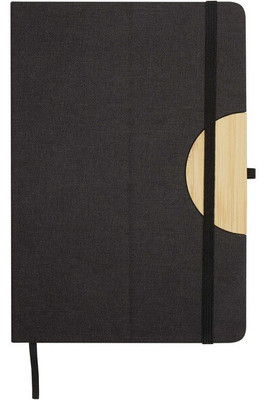 Carmen A5 hardcover notesbog og kuglepen gavesæt (sort refill) - EgotierPro 107912