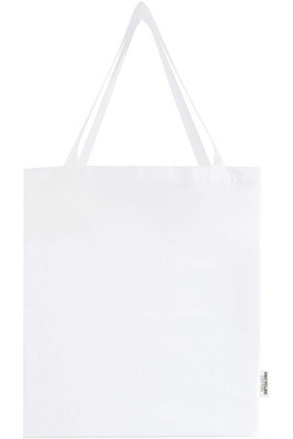 Madras 140 g/m² GRS recycled cotton gusset tote bag - EgotierPro 120733
