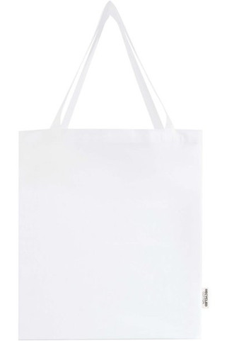 Sac shopping à soufflets Madras en coton recyclé 140 g/m² certifié GRS - EgotierPro 120733