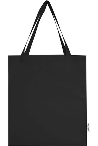 Madras 140 g/m² GRS recycled cotton gusset tote bag - EgotierPro 120733