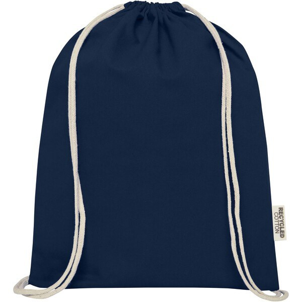 Oregon 140 g/m² GRS recycled cotton drawstring bag - EgotierPro 120735