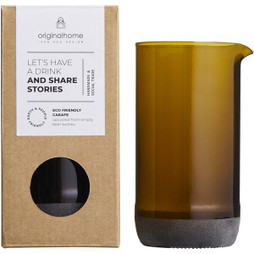 Originalhome 113407 - Eco-Friendly Recycled Glass Water Carafe 430ml