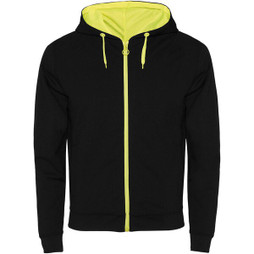 Roly R1105 - FUJI Fluorescent Hooded Sweat Jacket with Zip