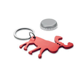 GiftRetail CX1549 - BOTTLE POPPER Recycled aluminium key ring