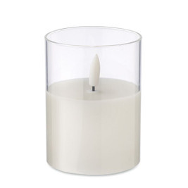 XANDLE+ LED wax candle in glass holder - GiftRetail MO2366