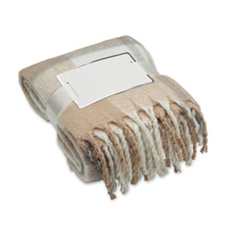 QUET Chequered mohair blanket - GiftRetail MO2382