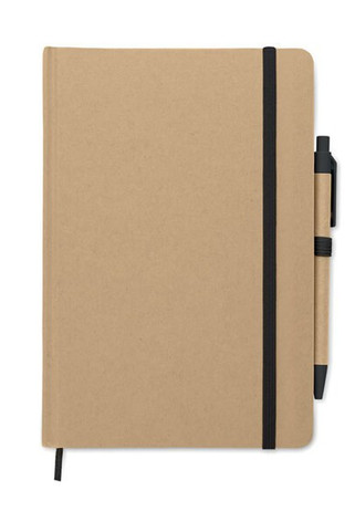 CARATIL A5 notebook in recycled carton - GiftRetail MO2396