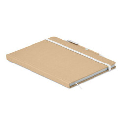 GiftRetail MO2396 - CARATIL A5-notesbog i genbrugskarton