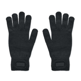 GiftRetail MO2399 - HANDNIT Knitted gloves in RPET