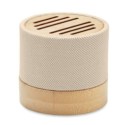 GiftRetail MO6847 - BOOL Eco-Friendly Bamboo Wireless Speaker with SD Port
