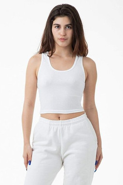 Los Angeles Apparel 21308 - Débardeur Court Femme en Coton Confortable