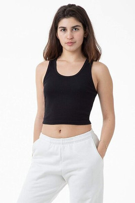 Los Angeles Apparel 21308 - Classic Cotton Ribbed Crop Tank Top