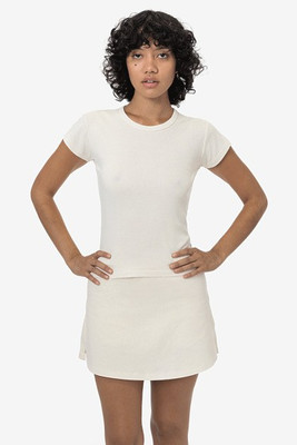 Los Angeles Apparel 43021gd - GD Cap Sleeve Baby Tee
