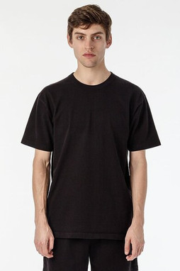 Los Angeles Apparel 1203gd - Tee-shirt en jersey épais avec fixation