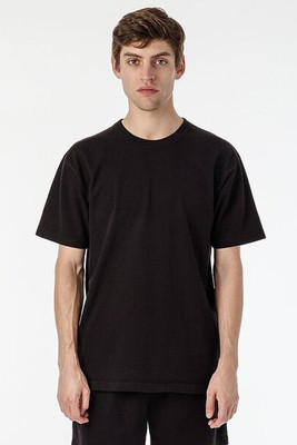 Los Angeles Apparel 1203gd - Tee-shirt en jersey épais avec fixation