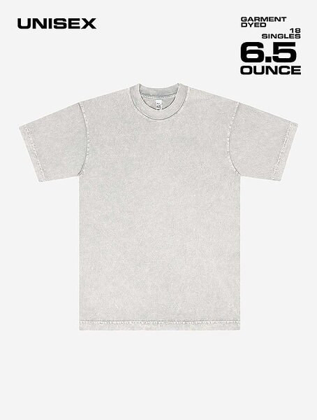 Los Angeles Apparel 1801mw - S/S Mineral Wash Crew 6.5oz