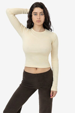 Los Angeles Apparel 43007 - Baby Rib Long Sleeve Crewneck