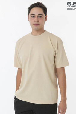 Los Angeles Apparel 1801gd - Garment Dye Crew Neck Tee