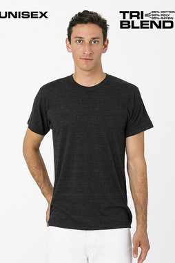 Los Angeles Apparel tr01 - T-shirt à col ras du cou tri-matière