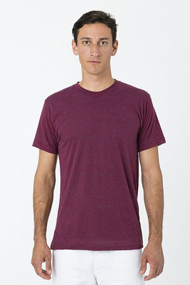Los Angeles Apparel tr01 - T-shirt à col ras du cou tri-matière