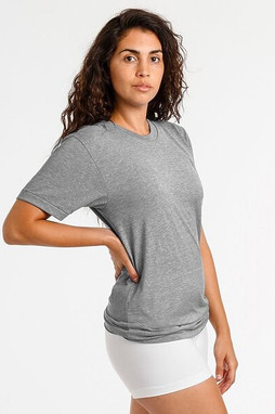 Los Angeles Apparel tr01 - T-shirt à col ras du cou tri-matière