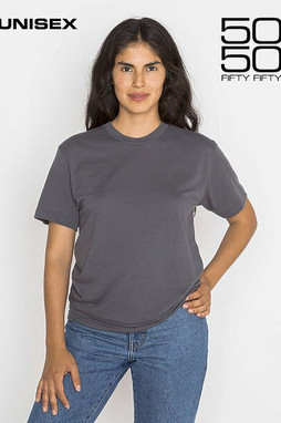 Los Angeles Apparel ff01 - Tee-shirt à col ras du cou en poly-coton